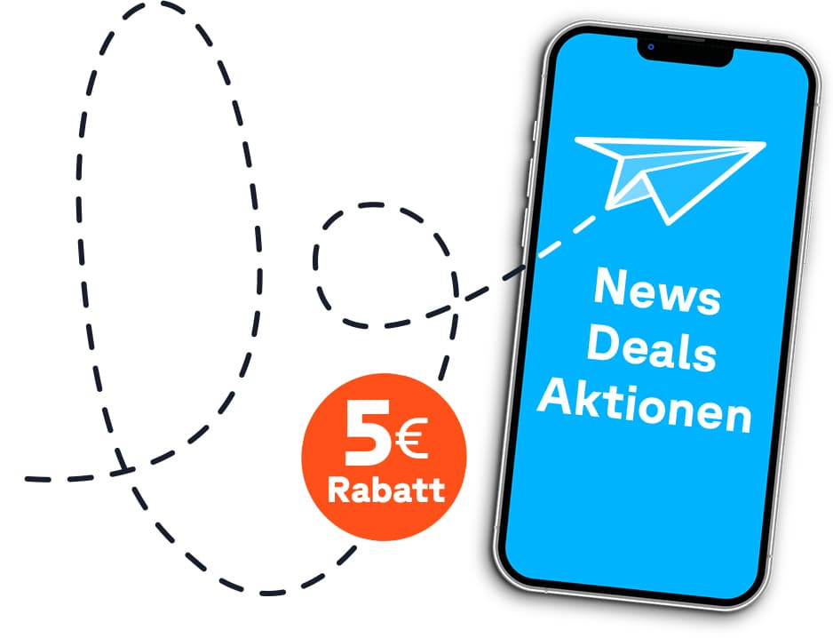 Zum Newsletter anmelden & 5 € Rabatt sichern