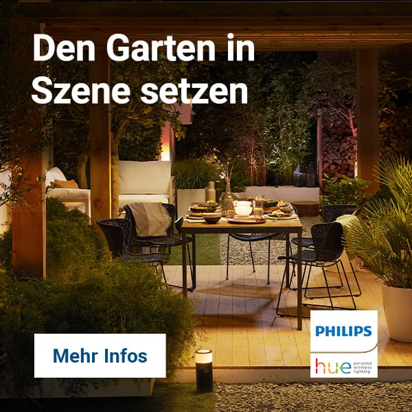 Zu der Philips Hue Beleuchtung bei Cyberport