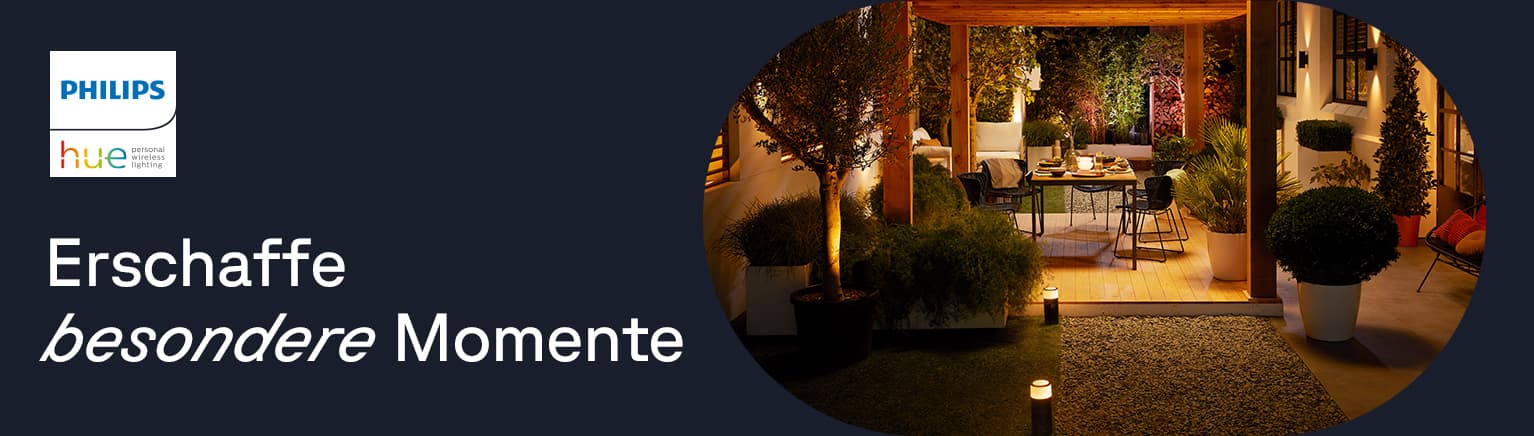 Zur Outdoor-Beleuchtung von Philips Hue