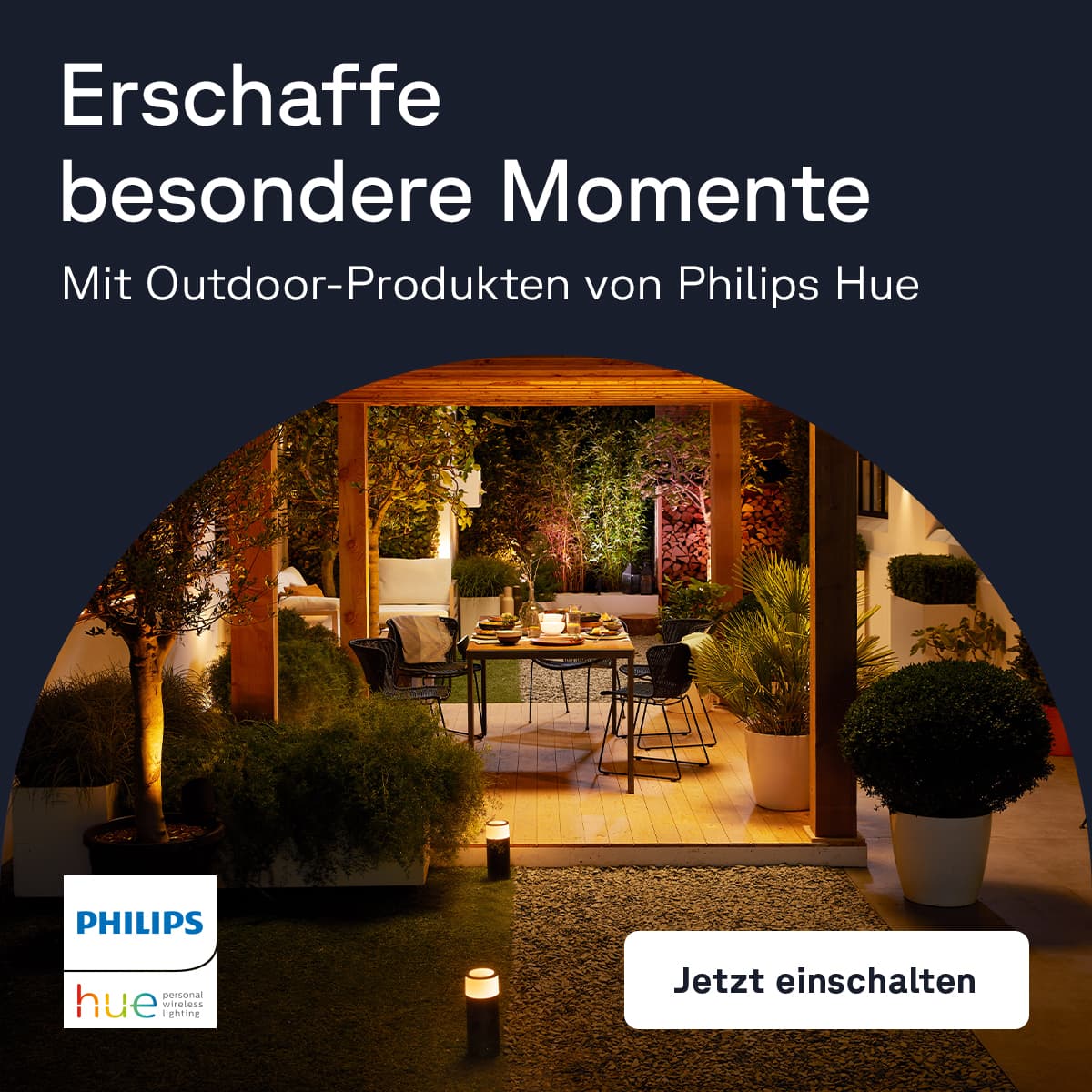 Zur Outdoor-Beleuchtung von Philips Hue