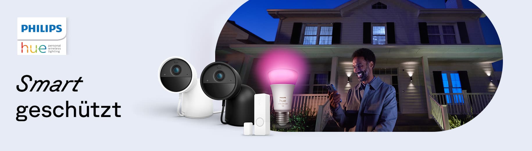 Sicher dein Zuhause mit Produkten von Philips Hue