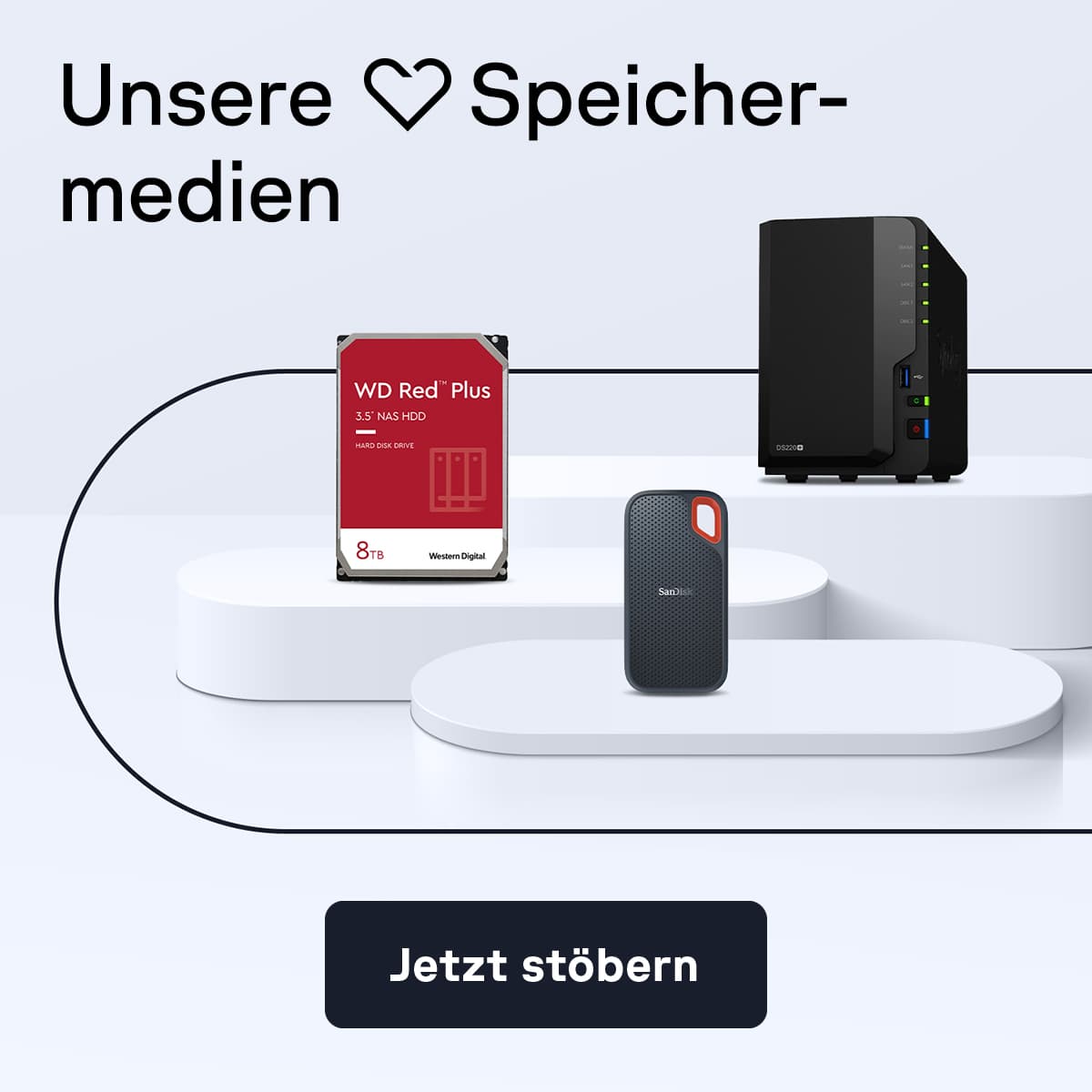 Zu den aktuell beliebtesten Speichermedien bei Cyberport