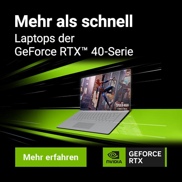 Mehr über Notebooks mit RTX-Grafikkarten der 40er-Serie erfahren